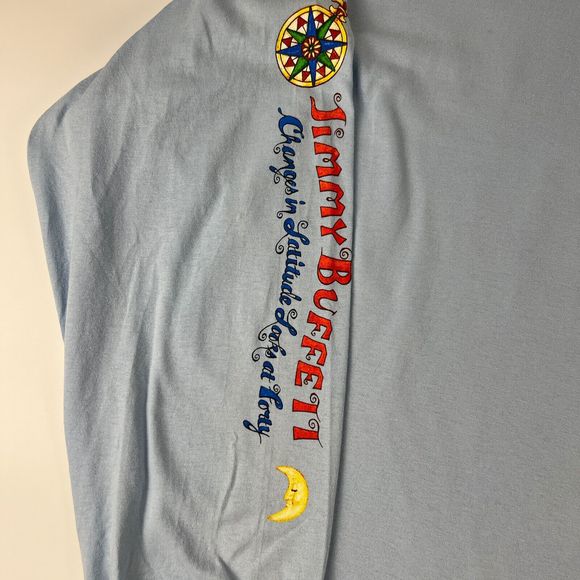 Jimmy Buffett Unisex 2XL Blue 2018 I Don't Know Tour Shirt Long Sleeve Crew Neck - Picture 5 of 13